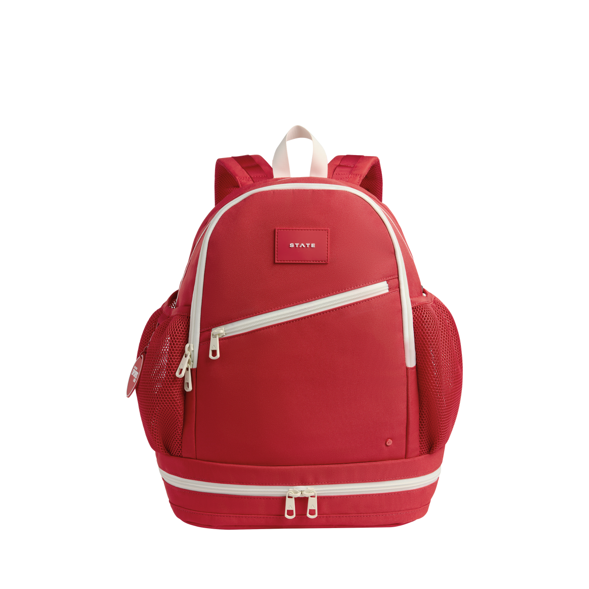 STATE Bags Ozzie Ball Bag Red Front View Click to Zoom