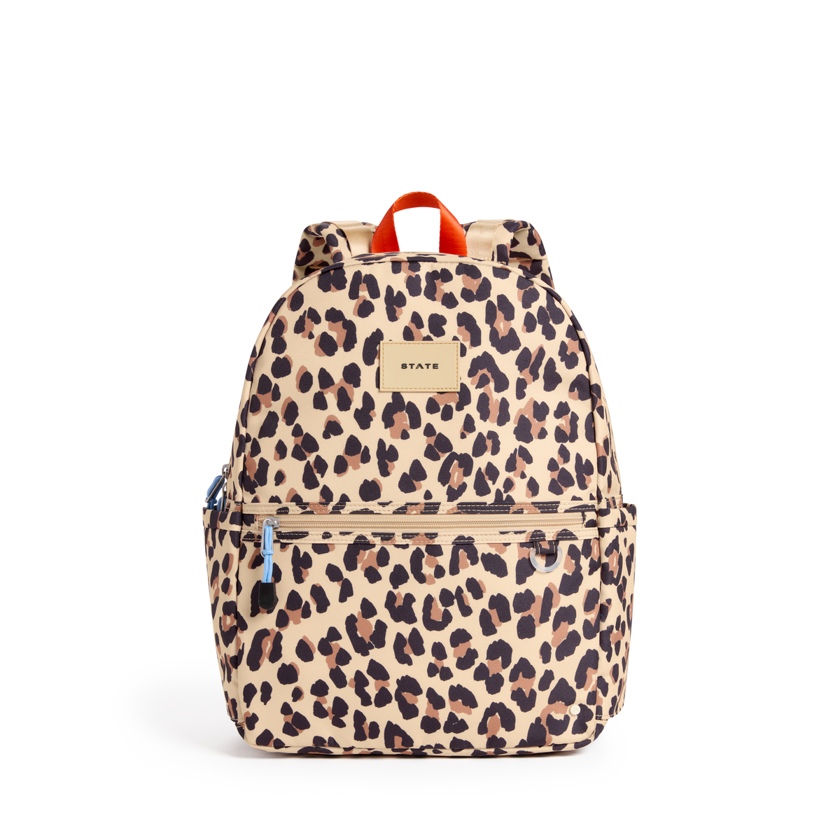 STATE Bags Kane Kids Travel Backpack Printed Canvas Leopard Front View Click to Zoom