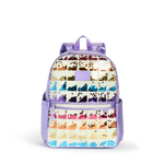 STATE Bags Kane Double Pocket Backpack Lilac Quilted Sequins Front View Click to Zoom