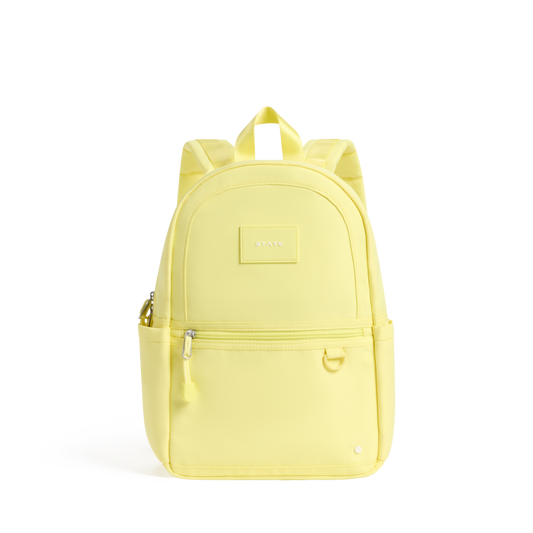 STATE Bags Kane Mini Backpack Butter Yellow Front View Click to Zoom