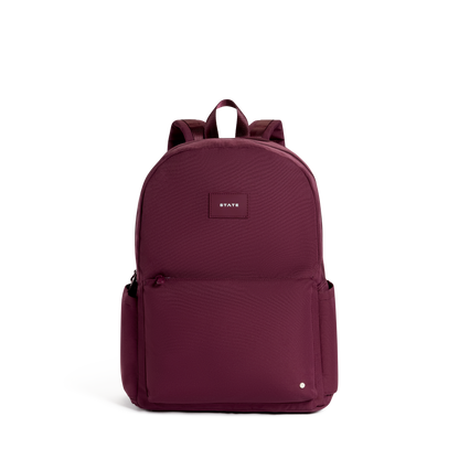 STATE Bags Reed Backpack Burgundy Front View Click to Zoom