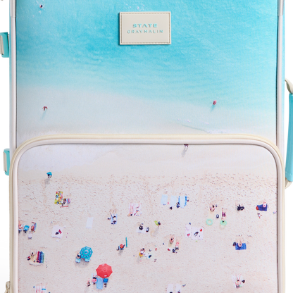 STATE x Gray Malin Logan Suitcase Beach Front View Up Close Click to Zom