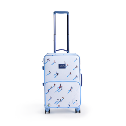 STATE x Gray Malin Logan Carry-On Suitcase Skiers Front View Click to Zoom