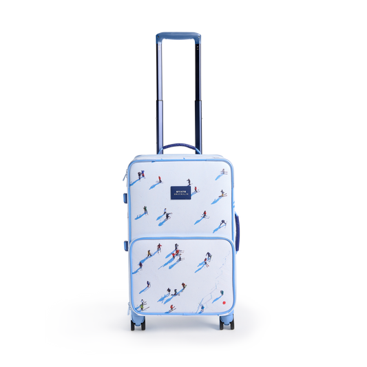 STATE x Gray Malin Logan Carry-On Suitcase Skiers Front View Click to Zoom