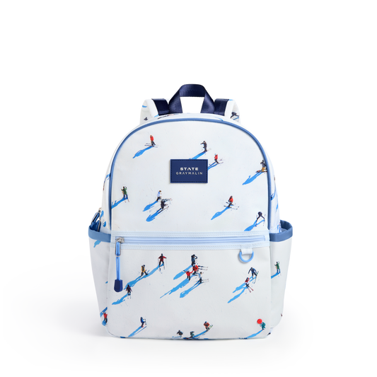 STATE x Gray Malin Kane Backpack Skiers Front View Click to Zoom