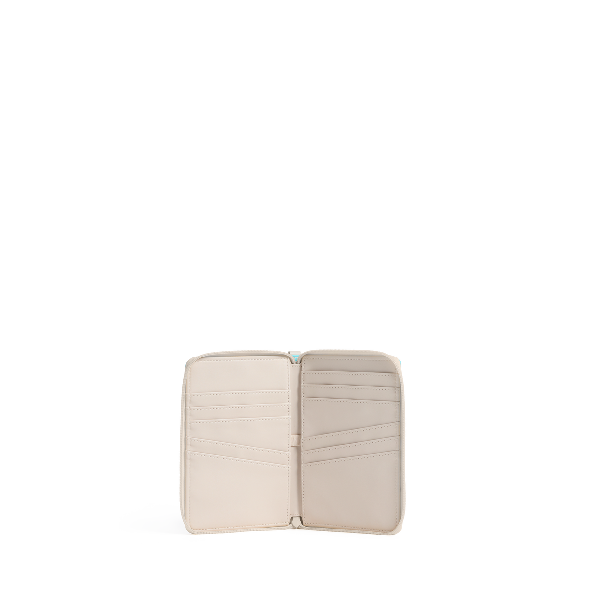 STATE x Gray Malin Bensen Passport Holder Beach Umbrellas Front Interior View Click to Zoom