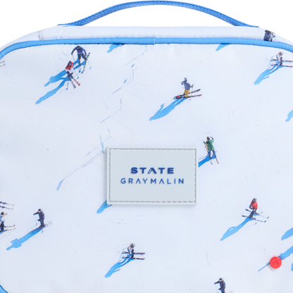 Image showing STATE Bags x Gray Malin bensen Toiletry Kit Skiers up close