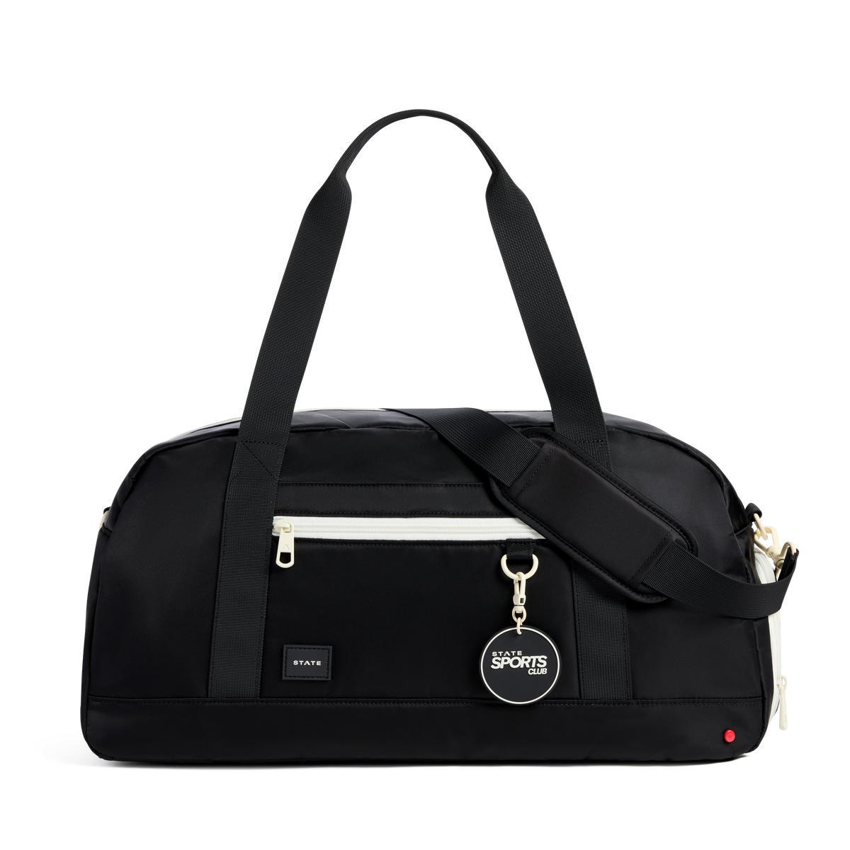STATE Bags Fenway Sports Duffle Black Front View Click to Zoom