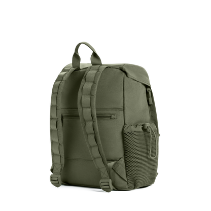 STATE Bags Nevie Backpack Crinkle Nylon Olive Back View Click to Zoom