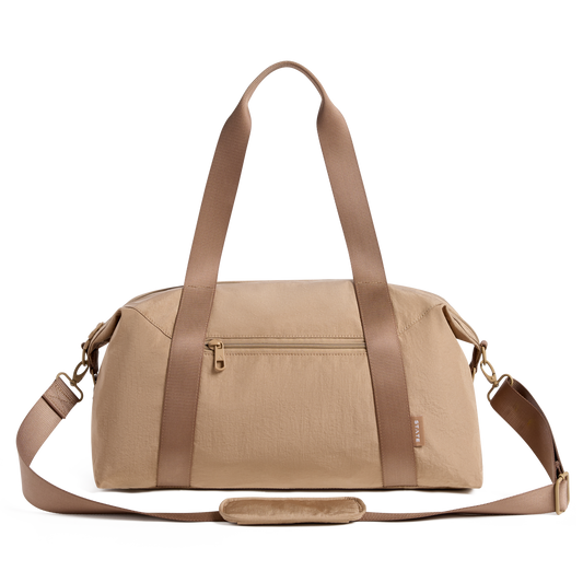 STATE Bags Harlow Carryall Crinkle Nylon Affogato Front View Click to Zoom