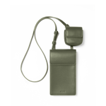 STATE Bags Georgia Phone Sling PU Leather Olive Front View Click to Zoom