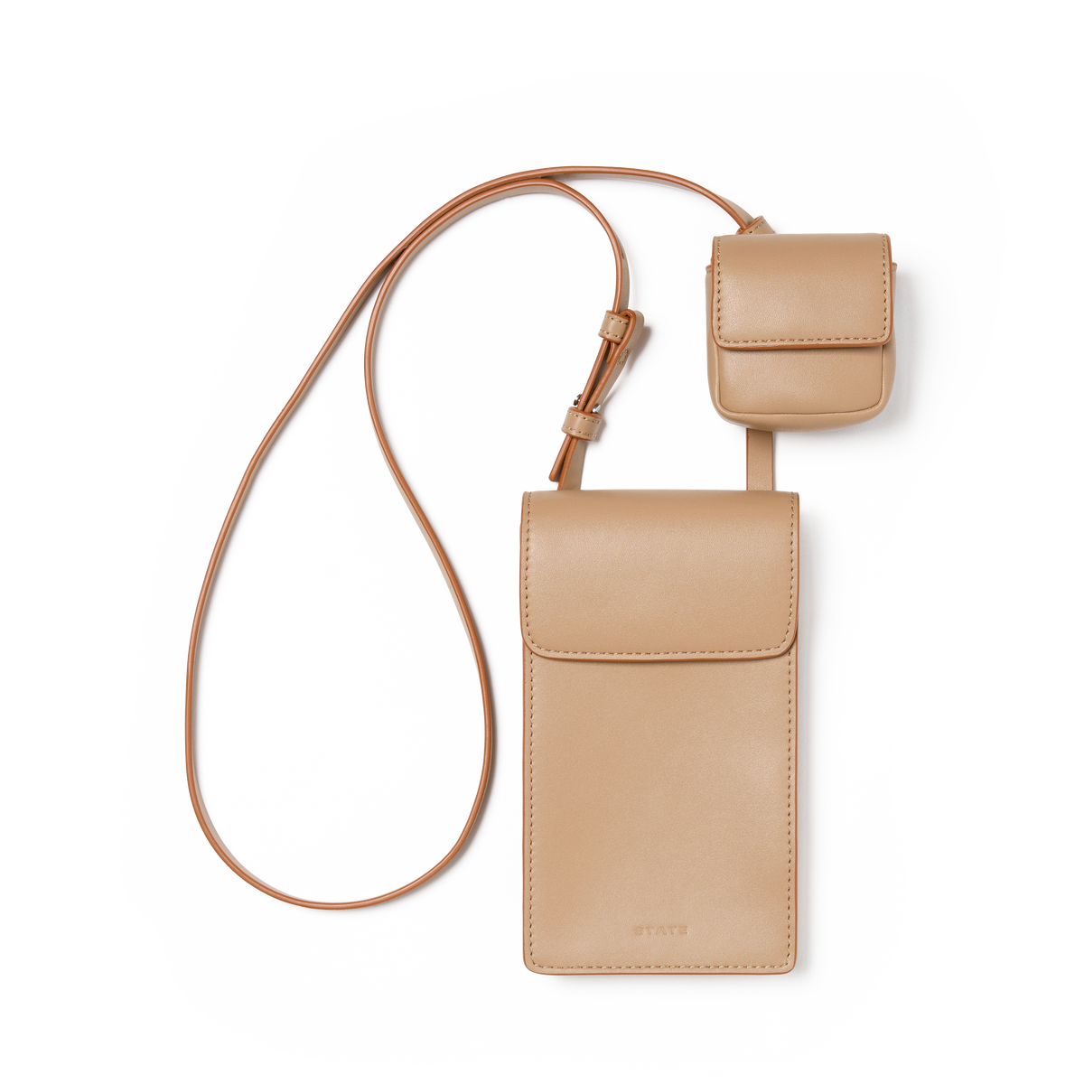 STATE Bags Georgia Phone Sling Affogato Front View Click to Zoom