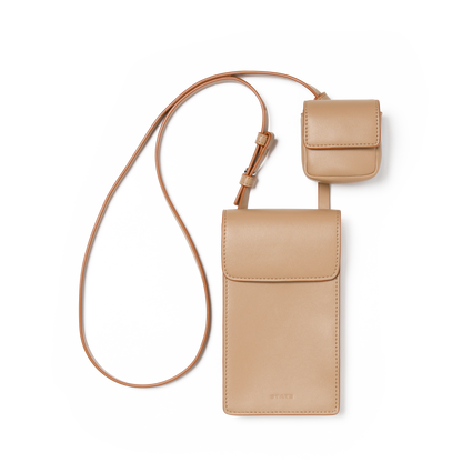 STATE Bags Georgia Phone Sling Affogato Front View Click to Zoom