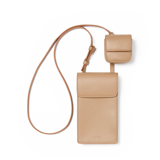 STATE Bags Georgia Phone Sling Affogato Front View Click to Zoom