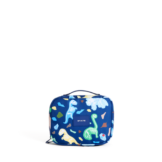 STATE Bags Bensen Toiletry Kit Dino Fossils Front View Click to Zoom