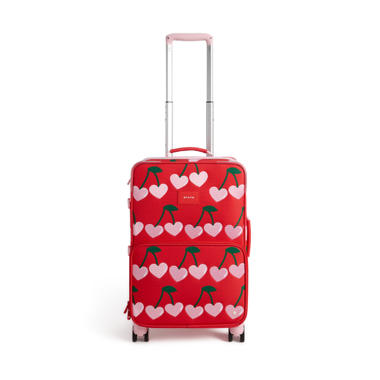 STATE Bags Logan Carry-On Suitcase Cherry Front View Click to Zoom