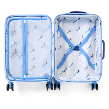 STATE x Gray Malin Logan Carry-On Suitcase Skiers Interior View Click to Zoom