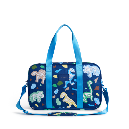 STATE Bags Rockaway Duffle Dino Fossils Front View Click to Zoom