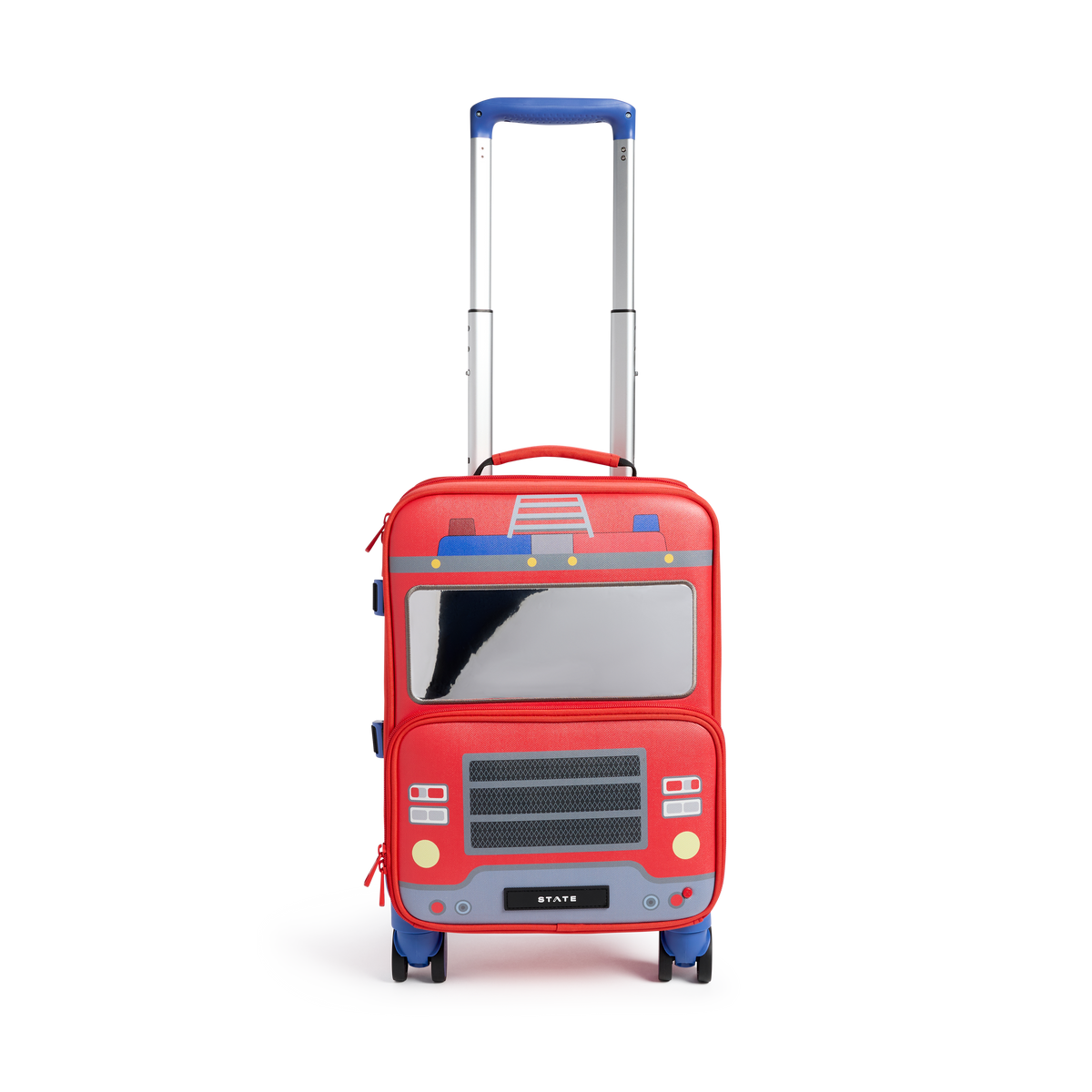STATE Bags Mini Logan Carry-On Suitcase Firetruck Front View Click to Zoom