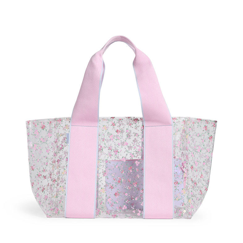 STATE Bags Wellington Cabana Tote Wildflower Blue Front View Click to Zoom