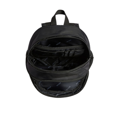 state bags Lenox with shoe pocket backpack nylon black interior overhead view click to zoom